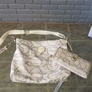 2 piece Coach crossbody bag & wallet